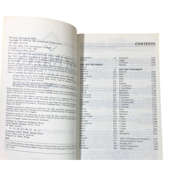 NIV Womens Devotional Bible New International Version Daily Devotions Zondervan - Picture 6 of 8
